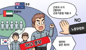 외국회사와 통합 운영한 한국회사, 근로기준법의 해고 규정을 위반한 직원 해고는 부당해고 아닌가요?